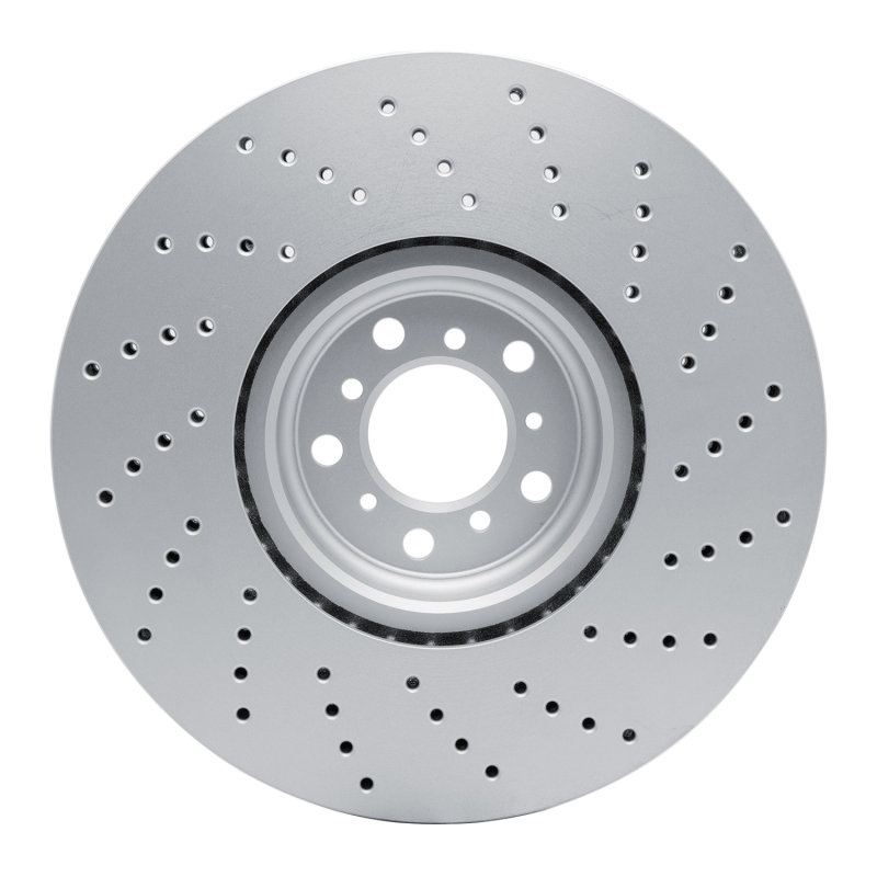 BMW X5 Brake Rotor (1) - Left Front - R1 Concepts - Drilled Carbon Alloy GeoMET - `15-`19